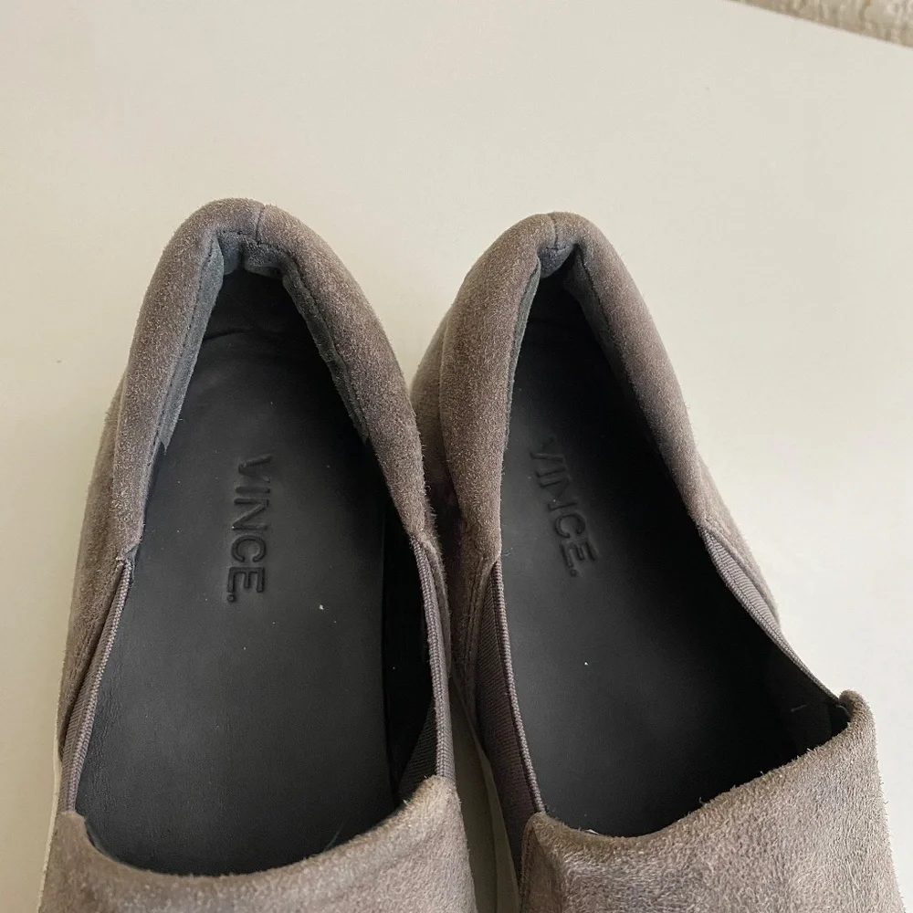 Vince Warren Platform Sneaker Suede Gray 9.5 sneakers‎